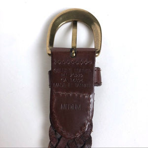 Vintage Accessories - Vintage Braided Brown Leather Belt Size Medium Vintage Accessories - Vintage Braided Brown Leather Belt Size Medium